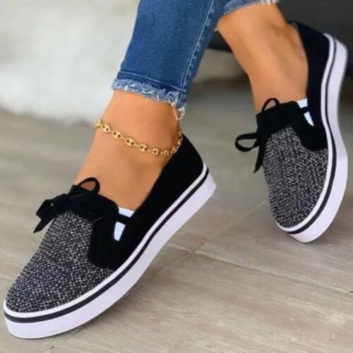 2021 New Autumn Womens Fashion Leisure Daily Mesh Bowknot One Pedal Flat Bottom Womens Lefu Shoes Outdoor Light Walking Shoes