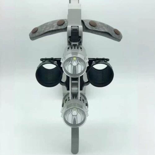 Original Korea Shadowless Sensor Switch Headlight Dental Surgical Medical LED Headlamp+2.5-3.0X Loupes Binocular Magnifier
