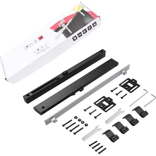 3" Barn Door Soft Close Mechanism Spring Buffer Damper Hole-Free Sliding Hardware Stoppers For 120-240 Pounds Adjustable Door