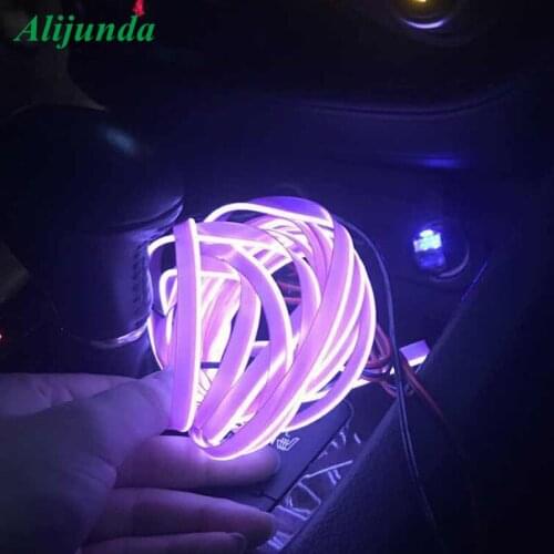3meters AUTO interior refit EL cold light LED decorative light atmosphere light Car Decoration Tube cold wire