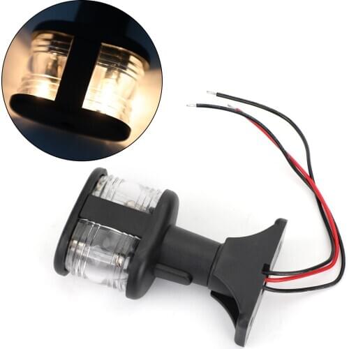 Areyourshop Marine Boat All-Round & Anchor Stern Masthead Light Fold-Down 4 inch 12V LED Navigation LIGHT Accessories