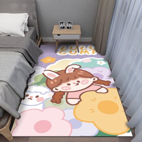 High Quality Rug Childrens Carpet Cartoon Animal Mat Learn For Baby Child Play Rectangle Carpet Decorating Childrens Room