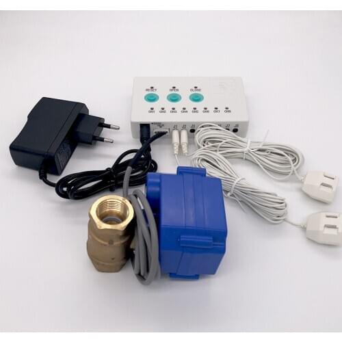 WLD-808 (DN25*1pc) Water Leakage Detector Flood Alert Overflow Protection Water Sensor Alarm System with 2pc 6meters Water Cable