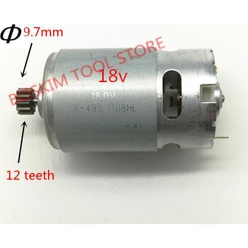 DC18V 12 Teeth Motor Replace For BOSCH GSR18V GSR18-2 GSR1800-LI TSR1800-LI motor