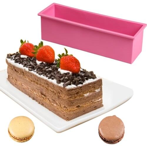 Cake Toast Silicone Mold Rectangular Baking Tool DIY Toast Bread 3D Silicone Mold Oversized Mold Mousse Cake Mold