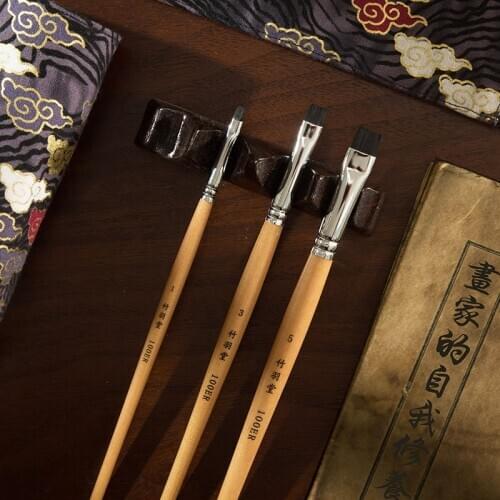 ZY TANG 100ER Flat,Modify your depault pen,highlighte scrub brush,hard fiber hair,watercolor brush,watercolor paint,art brush