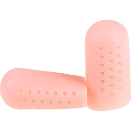 1Pair Silicone Gel Finger Toe Protector Cover Cap Pain Relief Preventing Blisters Corns Nail Tools Foot Care Toe Separators