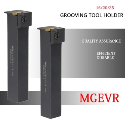 1PCS MGEVR1616 MGEVR2020 MGEVR2525-1.5 2 2.5 3 4 5 MGEVR MGEVL Gvooving Tool Holder Lathe Slotting Tool CNC Lathe Cutting Set
