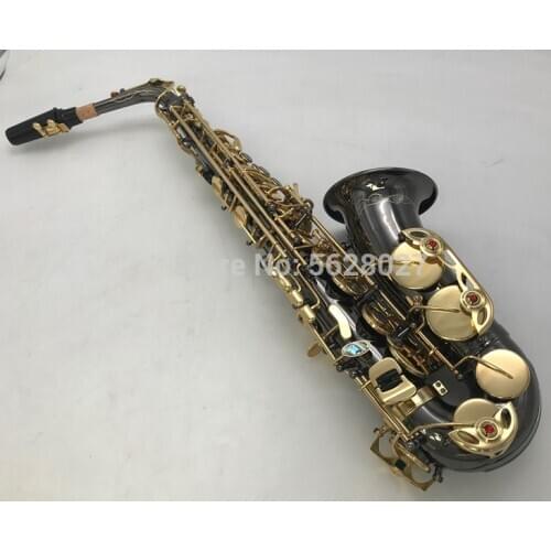 2020 New high quality Sax Alto Black nickel gold key alto saxophone