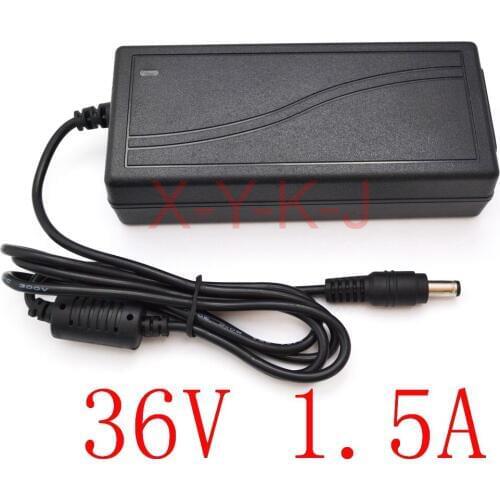 50PCS High quality IC solutions AC 100V-240V DC 36V 1.5A Switch power supply, 54W LED adapter, 5.5mm*2.1-2.5mm