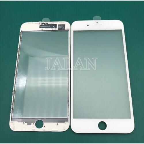 AAA+ quality cold press 3 in 1 Front out Screen panel Glass With Frame oca for Phone 8 plus repair Factory price