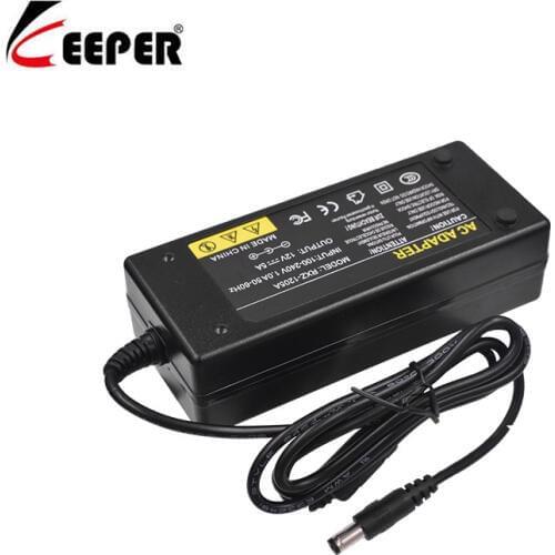 Keeper 12V5A AC 100V-240V Converter power Adapter DC 12V 5A 60W Power Supply DC 5.5mm x 2.5mm For CCTV DVR And LED Light