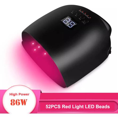 Rechargeable Red Light Nail Lamp Wireless Nail Glue Dryer UV Curing Light LED Lamps Cordless Nail UV Lamp