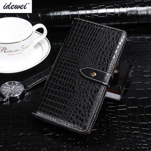 Doogee Mix 2 Case Cover Luxury Leather Flip Case For Doogee Mix 2 Protective Phone Case Crocodile Grain