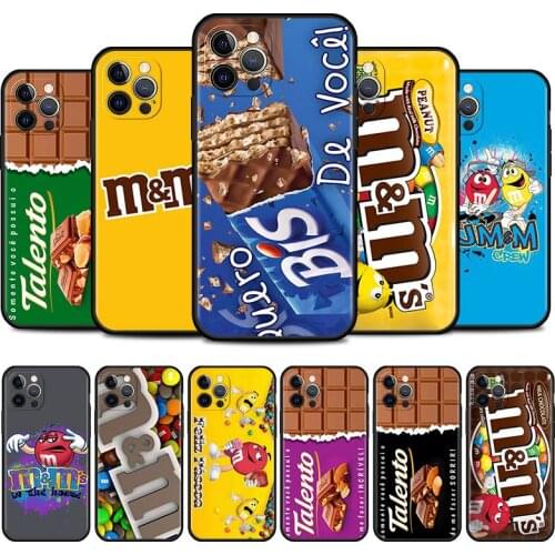 M&Ms Chocolate Nutella Bottle Phone Case for iPhone 11 Pro 12 Mini XR X 7 8 6 6S Plus XS Max 5 5S SE 2020 Mobile Phones Cover