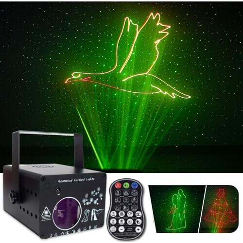 Colorful stage laser light remote RGB DMX 512 Scanner Projector Party DJ Disco Show Lights club music equipment Beam lighting