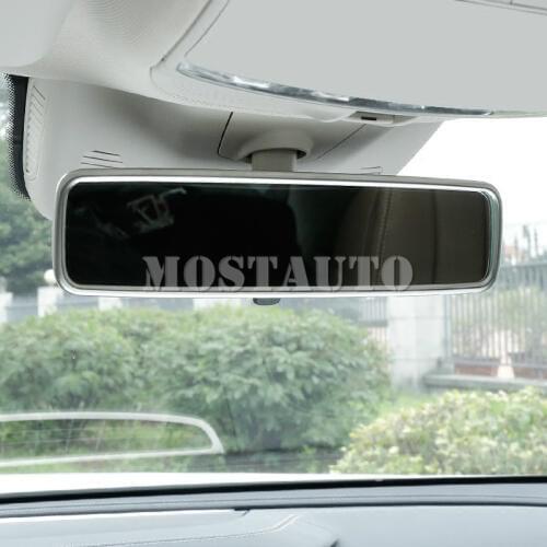 For Benz E Class W213 S213 Interior Centrel Rearview Mirror Cover Trim 2017-2018 1pcs Car Accessories Interior Car Decor