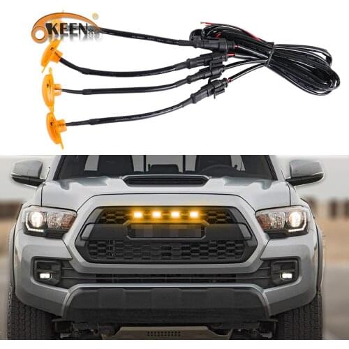 For Raptor Ford F150 F250 F350 2004 -2019 Led Front Grille Lights Grill Amber External LED Decoration Car Accessories