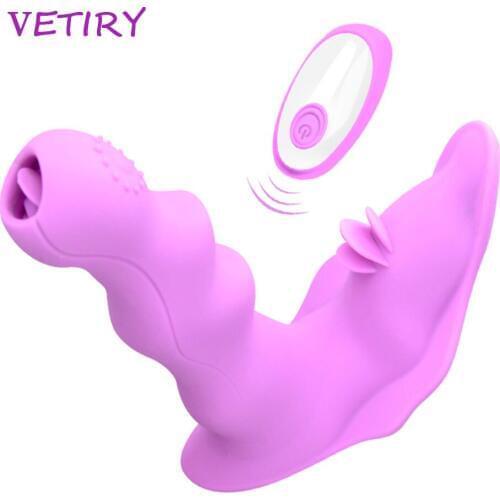 VETIRY Wear Dildo Vibrator Sex Toy for Women Orgasm Masturbator G Spot Clit Stimulate Remote Control Panties Vibrators Sex Toys