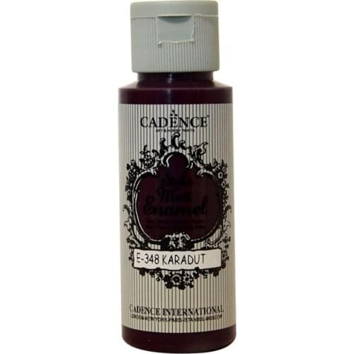 Cadence Style Mat Enamel Glass Paint 348-Karadut 59ml (Porcelain