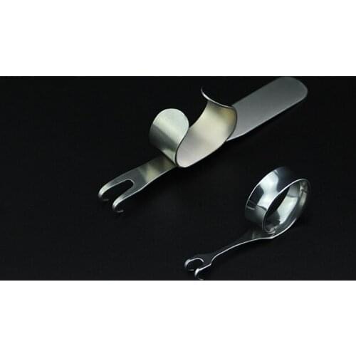 Rhinoplasty hook, nasal cavity guide, stainless steel double-head self-service hook, eye bags, long handle ring hook