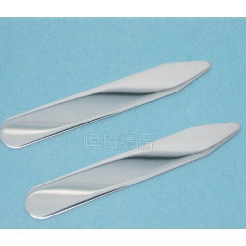 Stainless steel Collar stays Shirt Metal Mens business Blouse collar stay 7cm