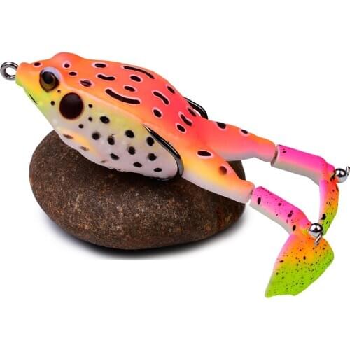 10PCS Double Propeller Frog Soft Bait Silicone Bait Fishing Soft Bait Spinner Squid Torpedo Leapfrog Jig Jig Jig Troll Soft Bait