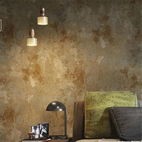 Wellyu Retro industrial style American nostalgic matte cement gray plain wallpaper living room dining bar background wall paper