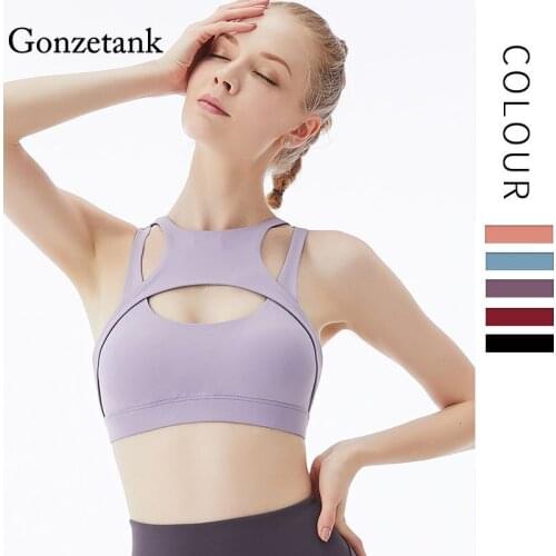 Sexy Yoga Sports Bra for Women Fashion Women Blouses Ladies Shockproof Sports Yoga Top Sling Gather Beautiful Back Sportswear