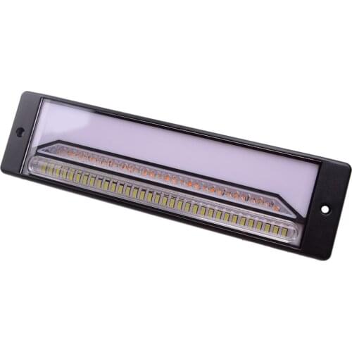 Universal Left IP68 3W Clear Lens 147LED Halo Neon Flowing Turn Signal Brake Tail Light Car