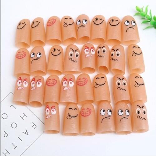 Magic Toys Smiley expression Creative Magic Makers Thumb Tips Magic Thumb Tip Soft Standard Size YH1686