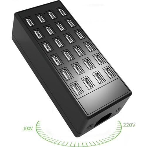 High Power 24 Ports 100W Smart Phone Charger Station Mobile Game Collective Hang-up Charging Station 5V~2A100W Charger