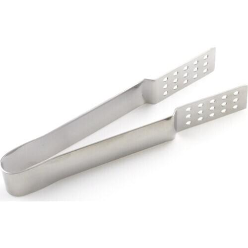 2Pcs Creative stainless steel cube sugar clip ice clip food clip bread clip