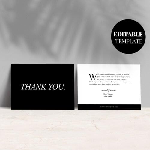 200PCS Thanks For Your Purchase Card Custom Thank You Tard Printable Blush Pink Paper Cards For Small Shop Gift Packet