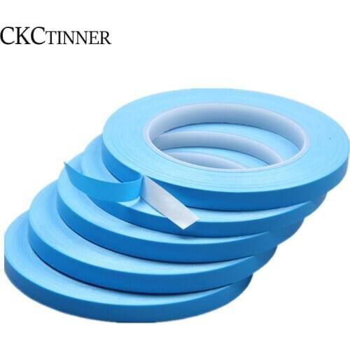 25m/roll 3mm-8mm 4mm 5mm wide Transfer ribbon double side thermal conductor adhesive tape for PCB Chip LED heat sink