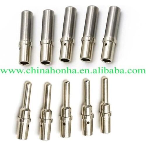 50 pcs DTP 0462-203-12141 0460-204-12141 14 -12AWG wire Stainless Steel Pin Automotive Connector Terminal