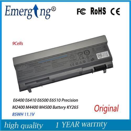 9cells 85WH Original New Laptop Battery For Dell Latitude E6400 ATG E6500 E6510 PT435 NM633 MP307