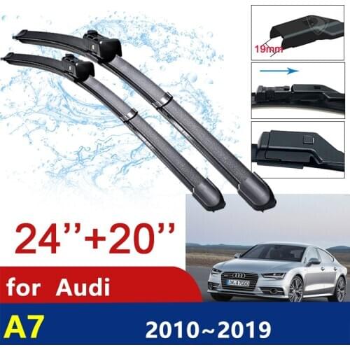 For Audi A7 2010~2019 RS7 4G8 4K8 Car Wiper Blades Windscreen Windshield Wipers Car Accessories 2011 2012 2013 2014 2015 2016