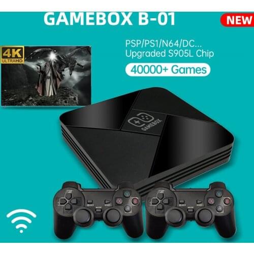 Wireless TV Retro Video Game Console WiFi 4K HD Super Console 50+ Emulator 40000+ Games 64 Bit Player For MD/PS1/N64/DS etc