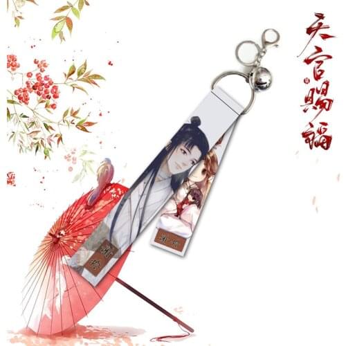 Anime Demon Slayer My Hero Academia Tokyo Ghoul Attack on Titan Cosplay Lanyard Hanging Bell Keychain Toys Key Rings