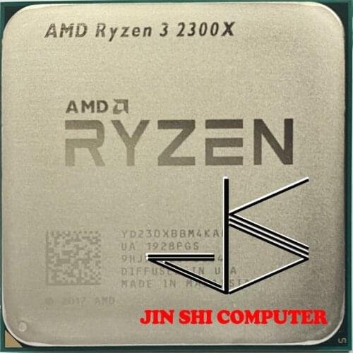 AMD Ryzen 3 2300X R3 2300X 3.5 GHz Quad-Core Quad-Thread CPU Processor YD230XBBM4KAFSocket AM4