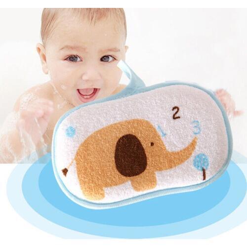 Infant Baby Bath Towel Shower Kids Cartoon Soft Cute Bath Sponge For Newborn Baby Cotton Bath Supplies Baby Bath Brushes