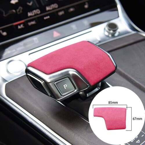 For Audi A6 A7 SQ8 RS6 RS7 Q8 S8 2017-2020 Alcantara Suede Car Knob Gear Head Panel Strip Covers Trim Sticker Car-styling