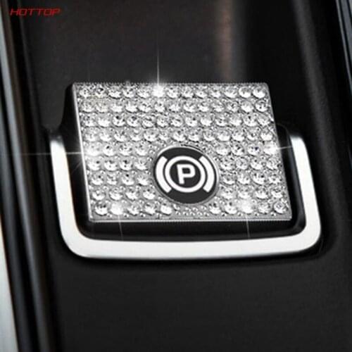 For Jaguar Xe 2015-2019 Xel 2018-2019 Interior Accessories Electronic Handbrak Sequins