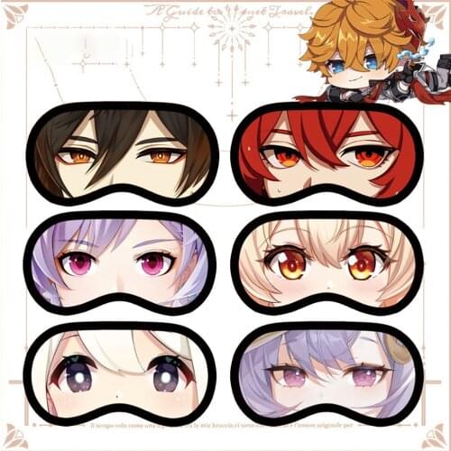 Unique Design Cartoon Anime Character Two-dimensional Sleep Eye Mask Cosplay Eye Bandage 3d Sleeping Mask For Women Man