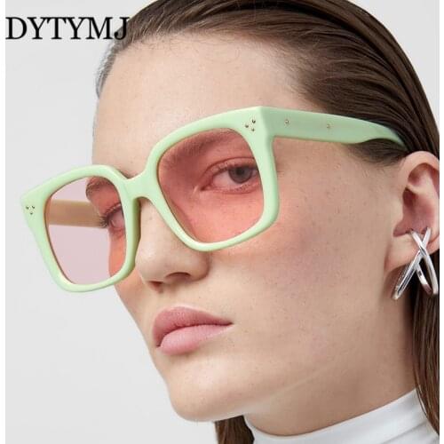 DYTYMJ Retro Square Sunglasses Women Oversized Sunglasses Women Classic Sun Glasses for Men Luxury Okulary Gafas De Sol De Mujer