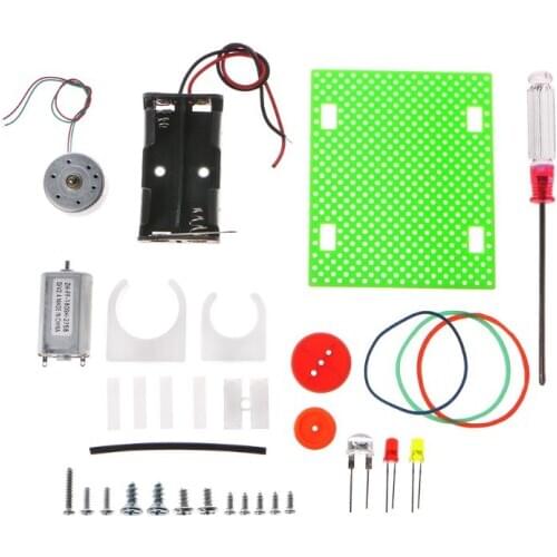 Mini Electric Generator Wheel Motor Model Energy DIY Toys For Kids LED Education Science Experiment Gift wholesale