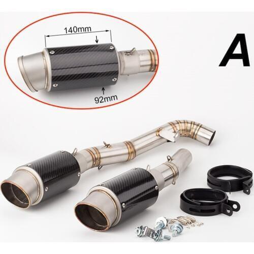 Motorcycle modified muffler Z1000 exhaust pipe 2007 2008 2009 Z1000 middle Link Pipe Modified suit