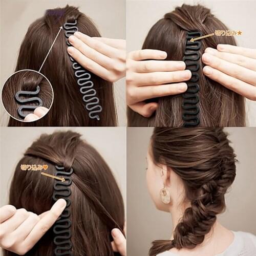 Fashion Girls Hair Clips Tress Hair Accessories Twist Tool Hairpin Women Hair Device DIY Headwear Head Bands for Women