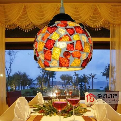 Pendant Light Mermaid Mosaic Diamond Pendant Light Bar Corridor Lights Stair Pendant